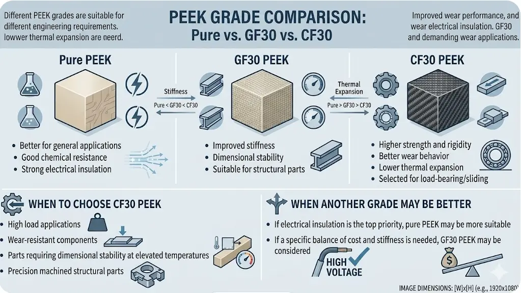 PEEK Grades Comparison
